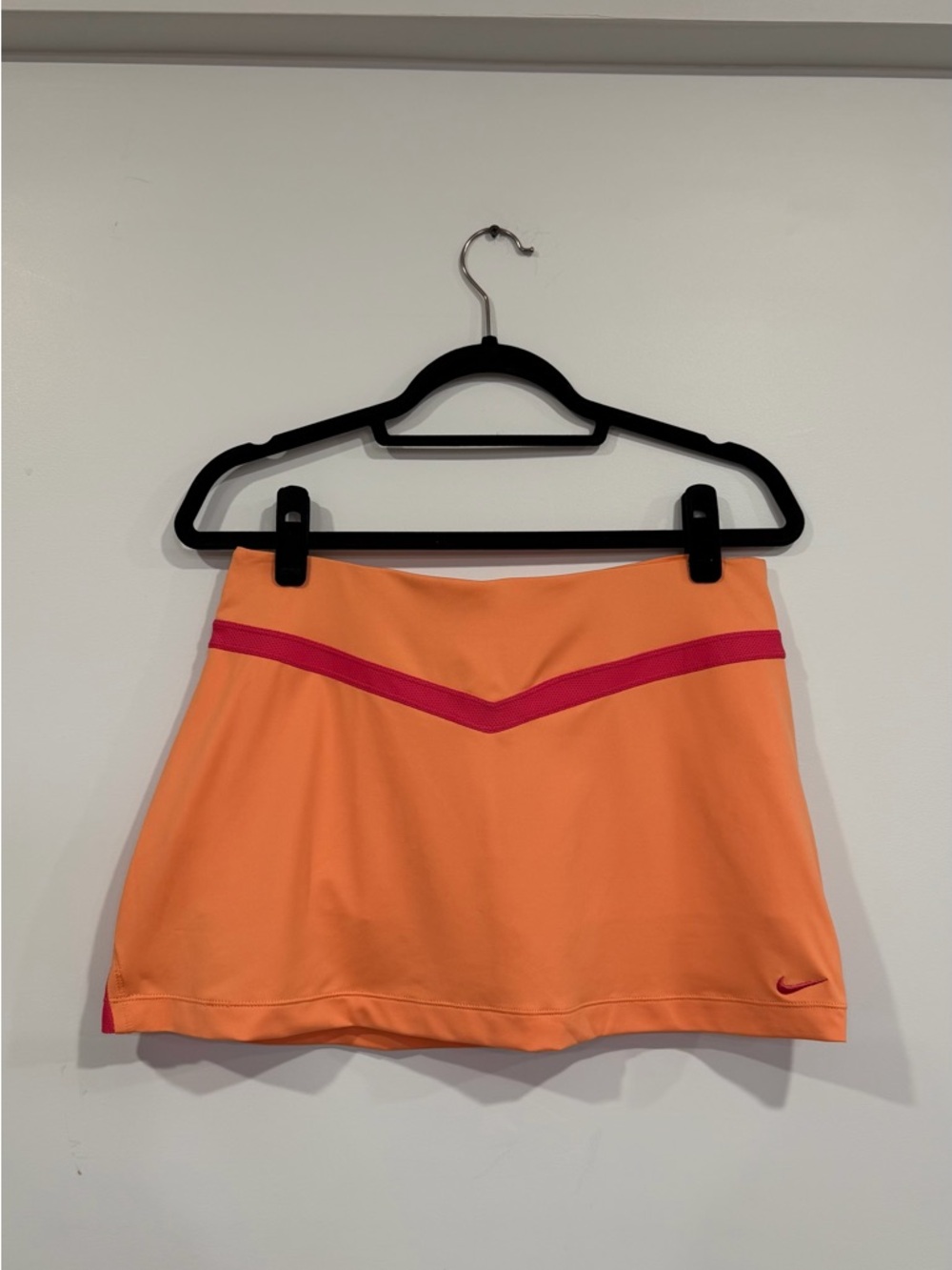 Nike Dri-FIT Tennis Skort Skirt M Orange with Pink Accent - Athletic Wear